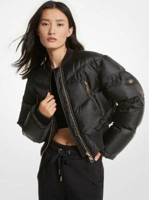 Satin Ciré Bomber Jacket 